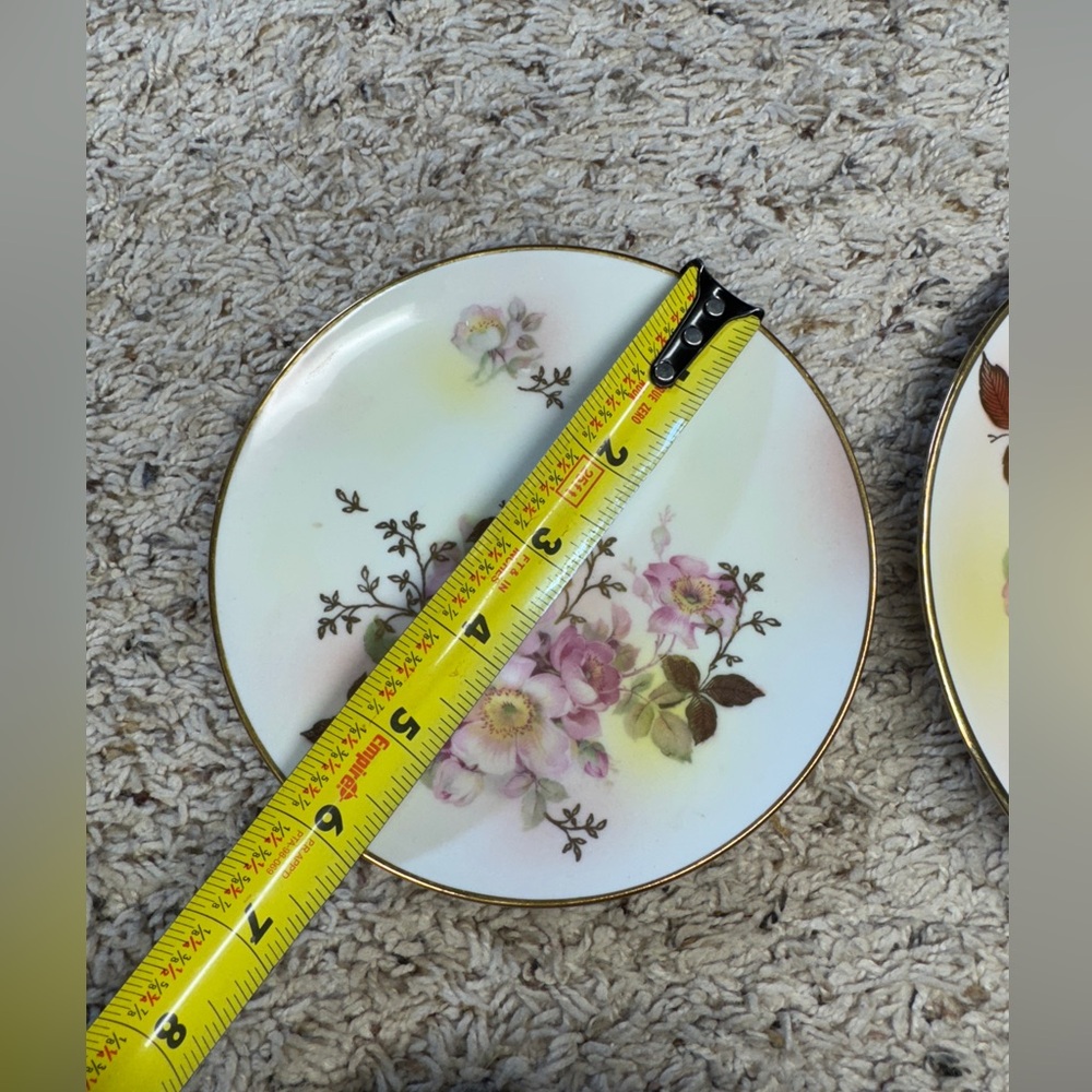 Schumann Arzberg Germany Wild Roses Pattern Gold Rim Dish #86, 11 & 6 lot of 3 - Picture 10 of 10